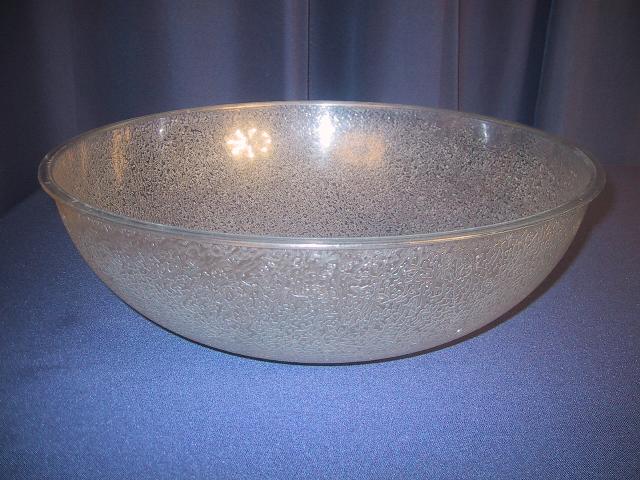 Large Pebbled Glass Bowl