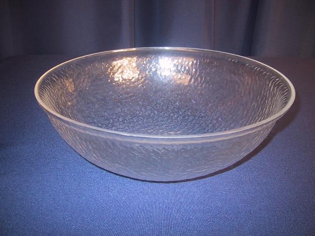 Pebbled Glass Salad Bowl