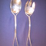 Fork and Spoon Set, Silverplate