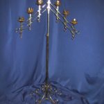 Seven Light Candelabra, Brass